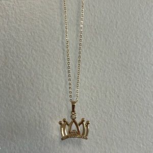 Gold Filled Crown Necklace